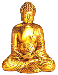 A golden Buddha statue